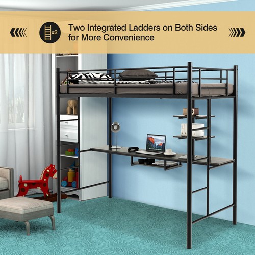 High sleeper bunk bed with - bunk,