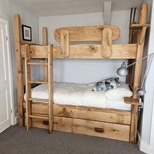 Handcrafted Wooden Bunk Bed