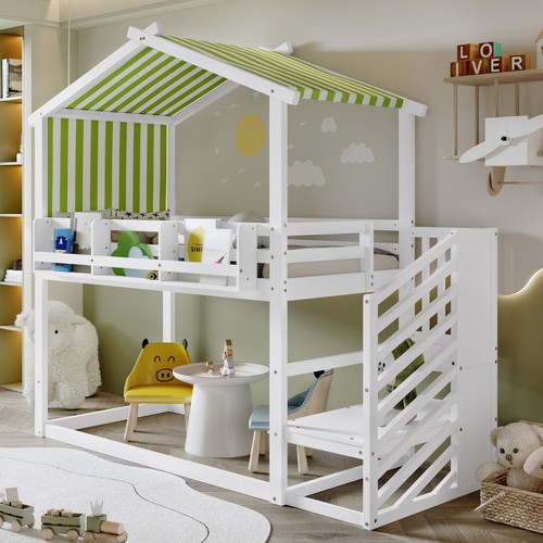 Bunk bed with storage for - bunk, kids