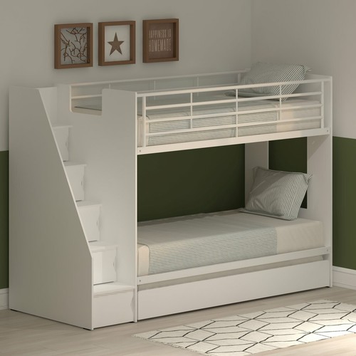 Bunk bed with - bed, trundle